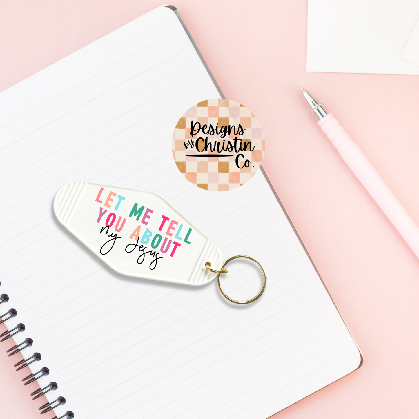 My Jesus Retro Motel Keychain