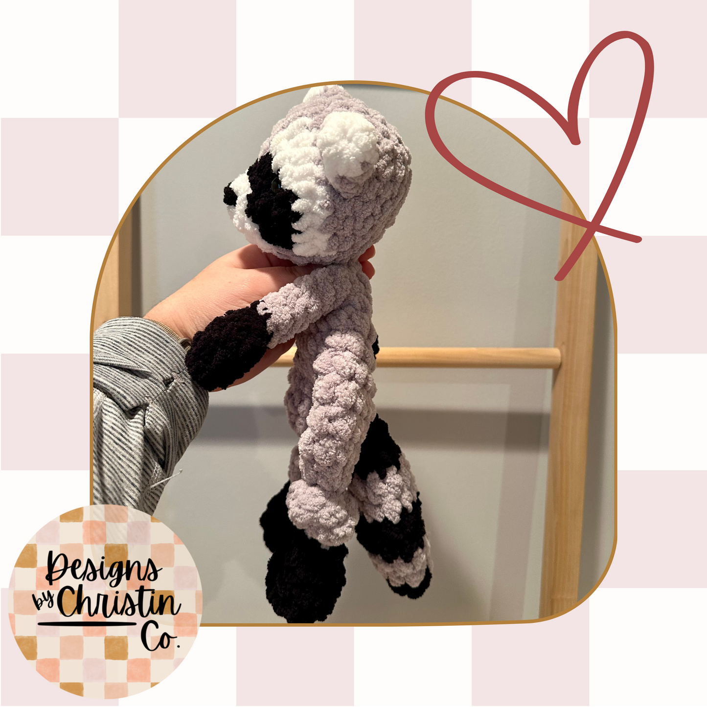 Raccoon Crochet Lovey