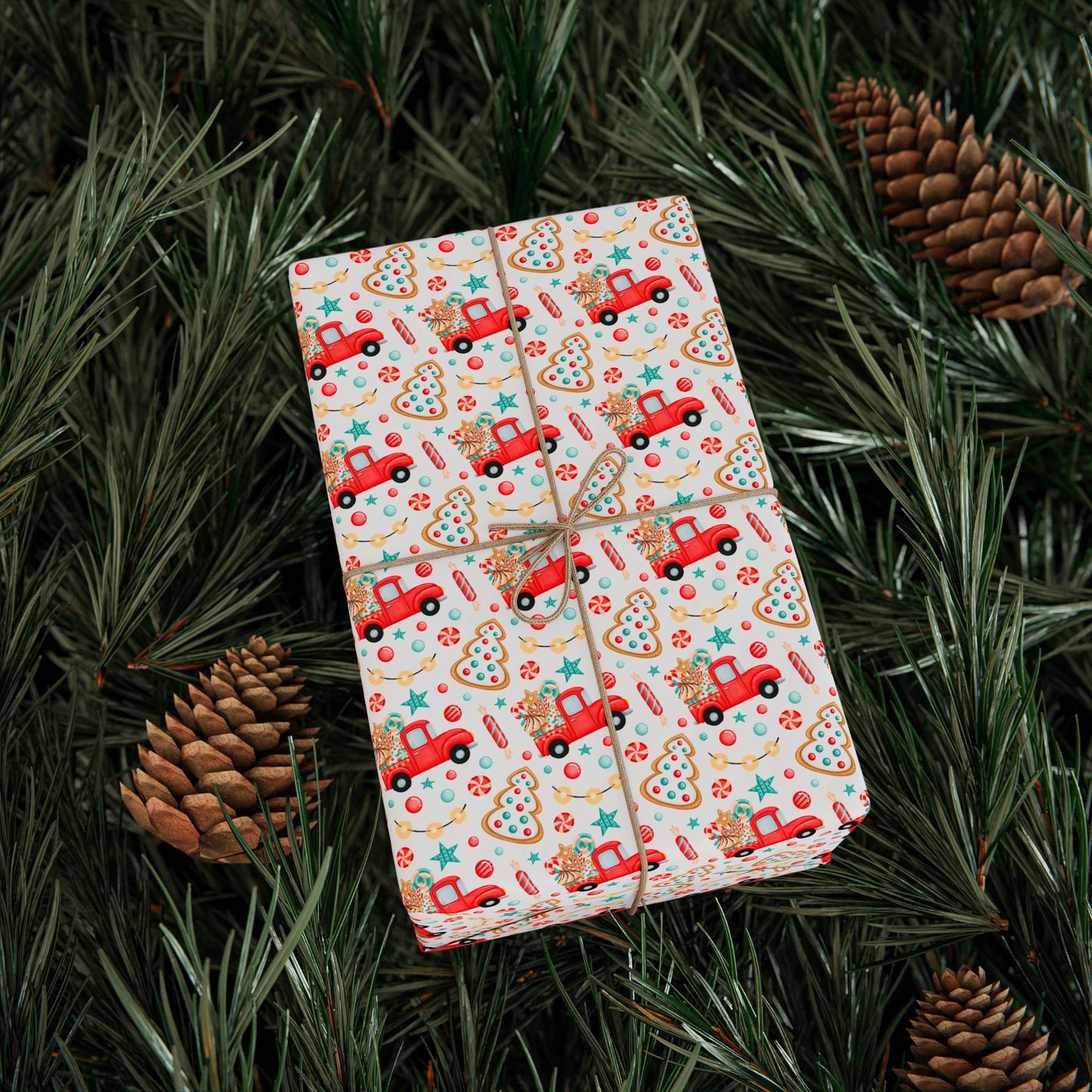 Christmas Tree Cookie Wrapping Paper