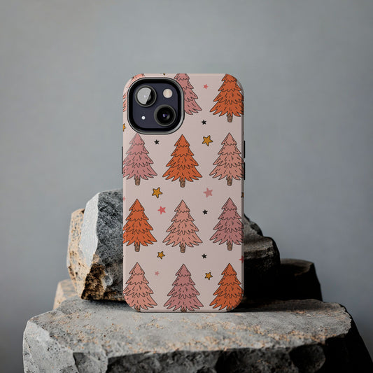 Pink Christmas Tough iPhone Case