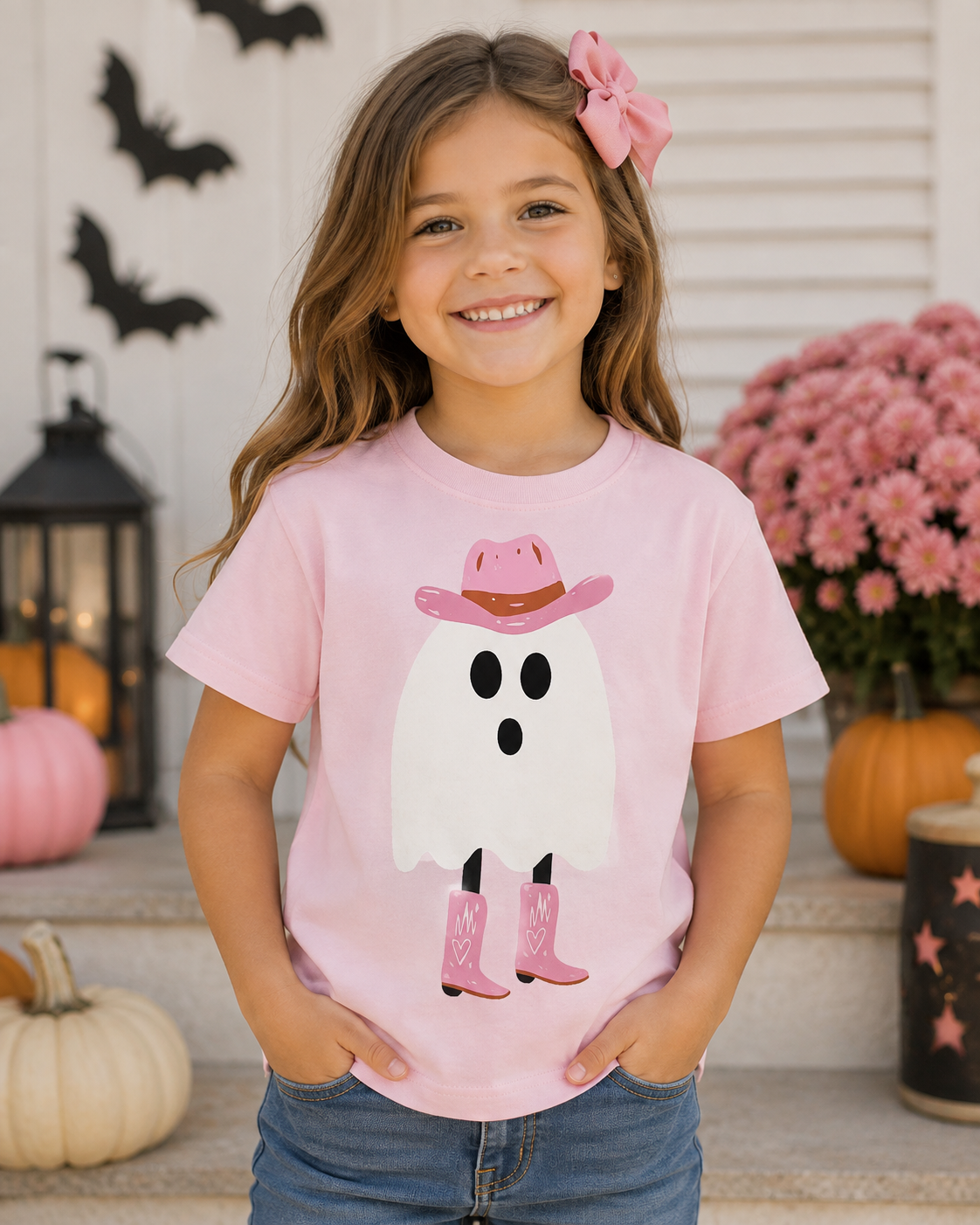 Ghostie Cowgirl Kids Tee