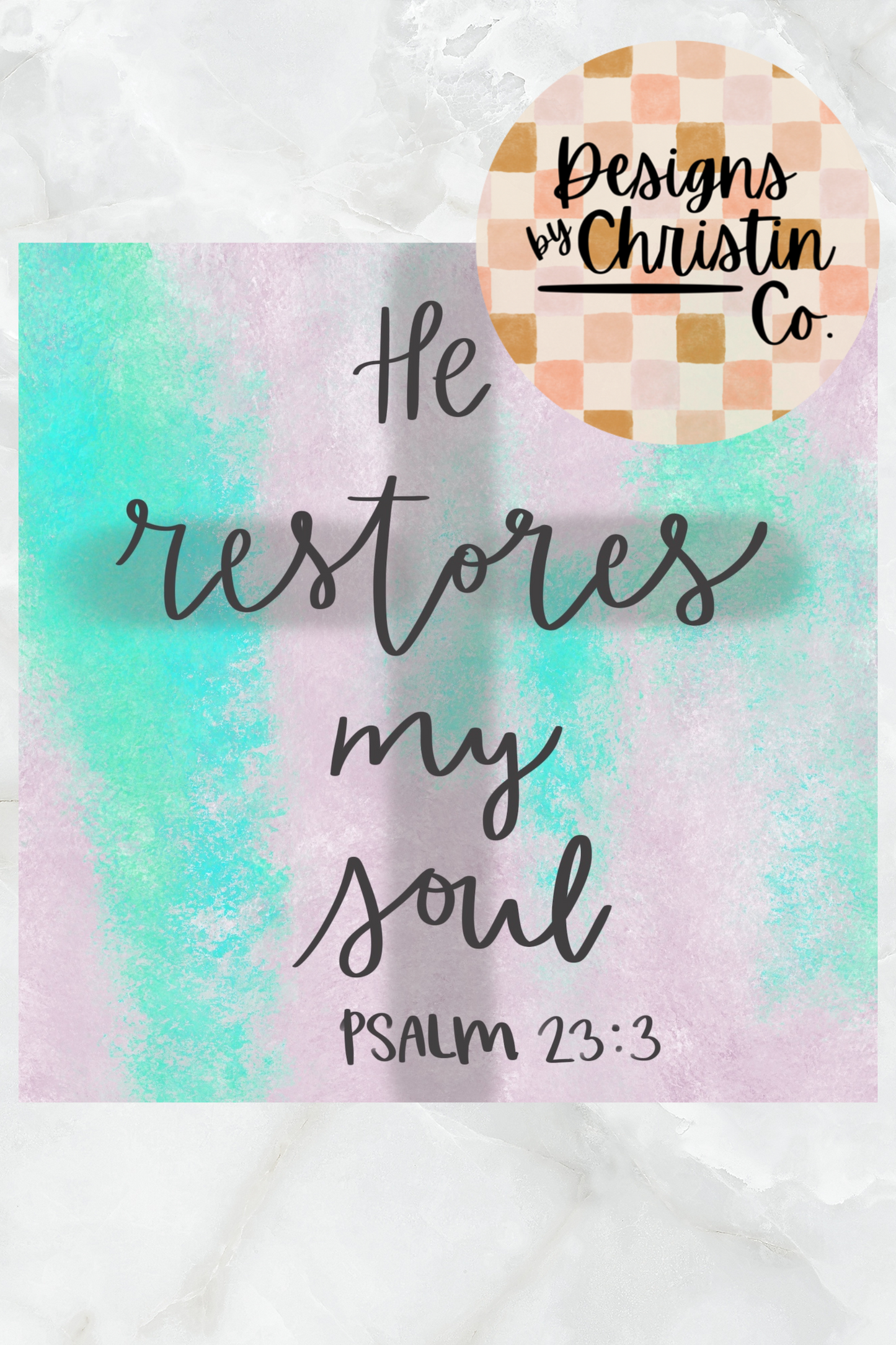 He Restores My Soul Art Print