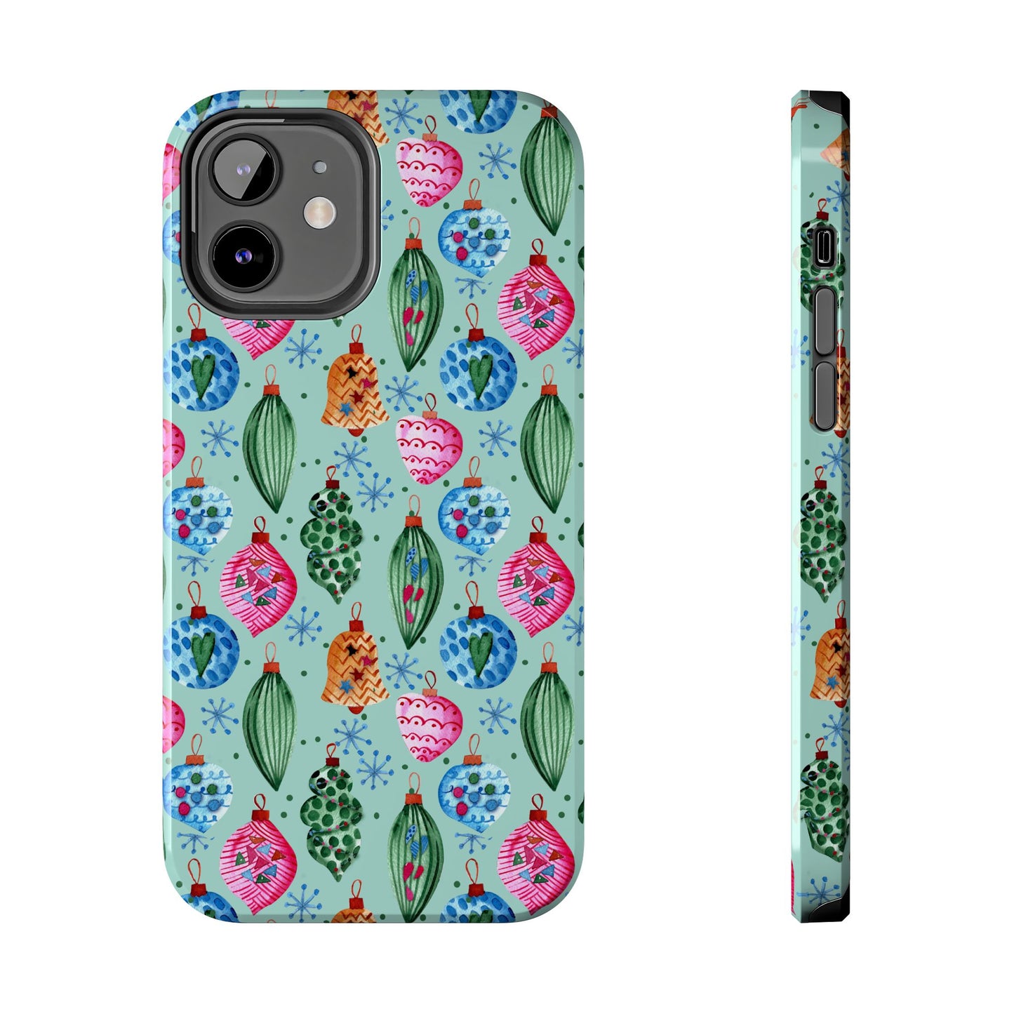 Blue Christmas Tough iPhone Case