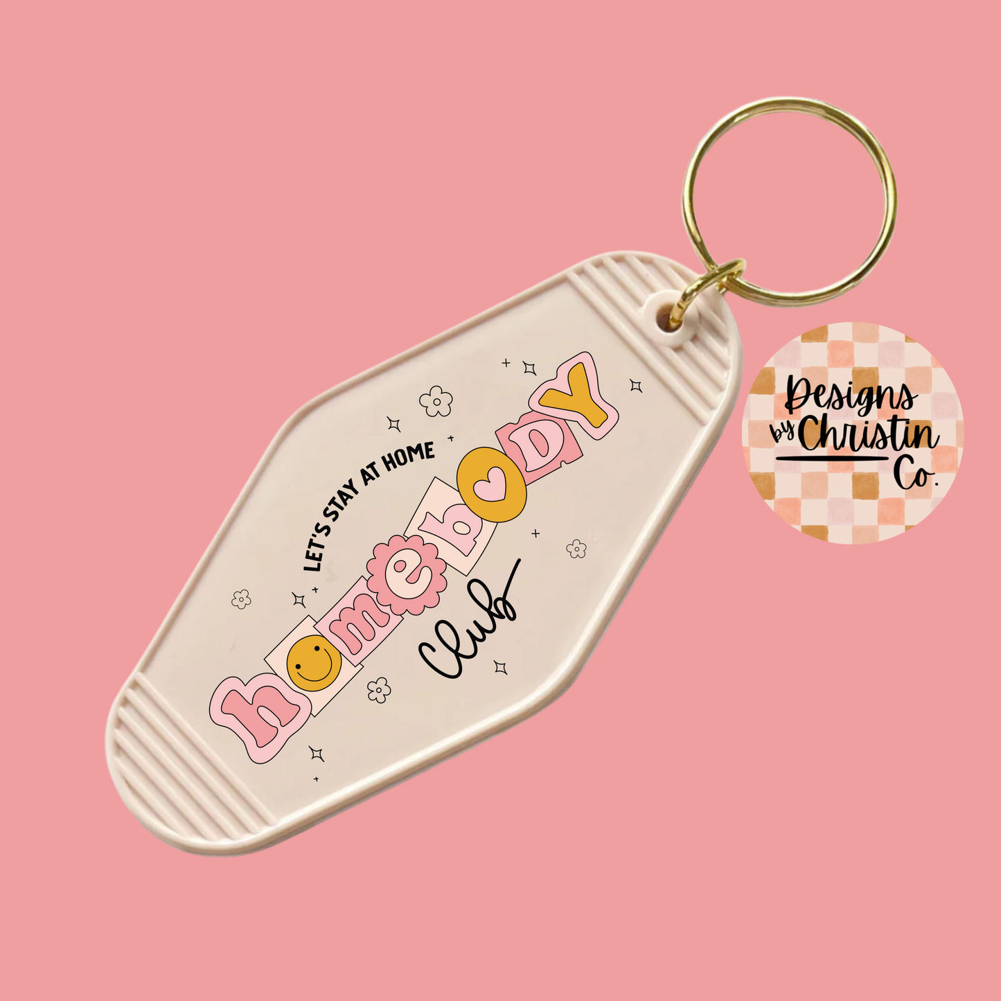 Homebody Club Retro Motel Keychain