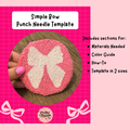 Simple Bow Punch Needle Template