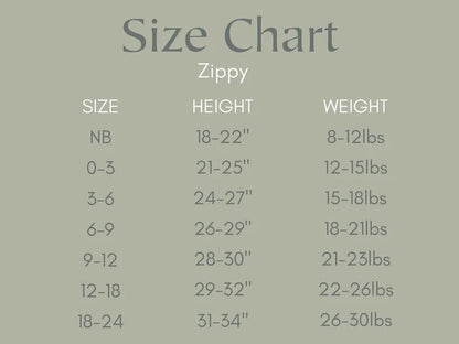 M is for Monsters Bamboo Zippy Pajamas - Halloween Baby Boy PJs